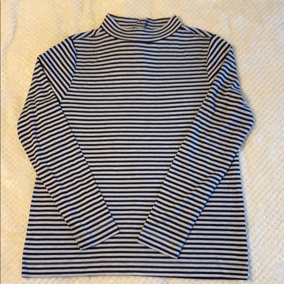 LOFT Tops - Loft Long Sleeve Shirt with Black and Gray Stipes